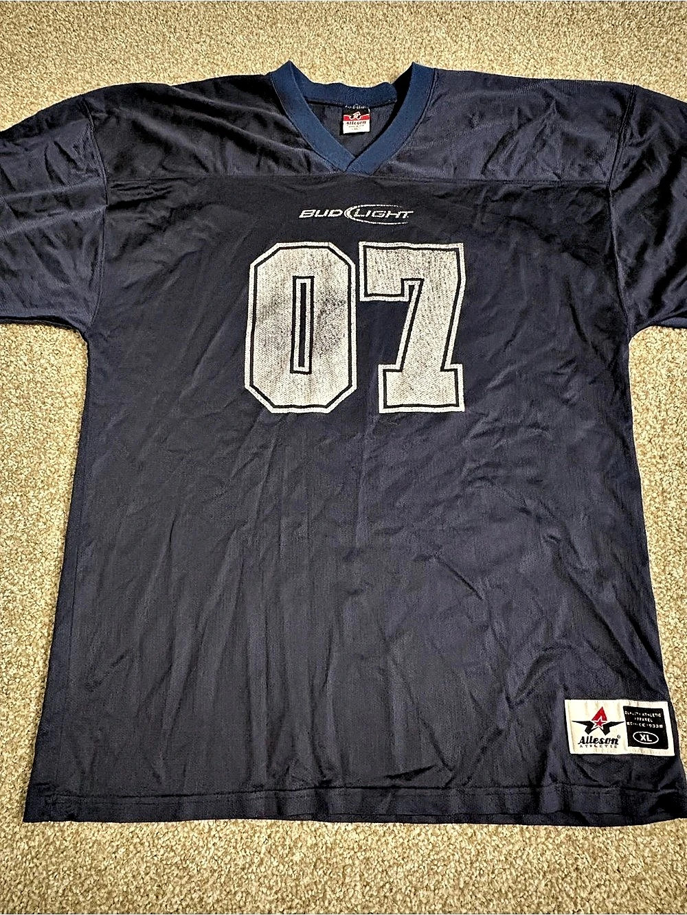 Vintage Bud Light 07 Football Jersey Men’s XL